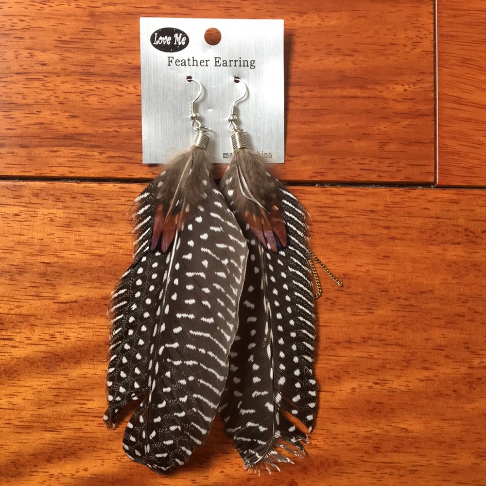 Feather earrings